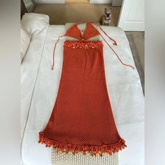 Jaded London Nadia Beaded Crochet Maxi Dress - Picture 11 of 14